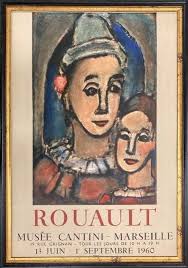 特価】 ≪ ジョルジュ・ルオー ≫ オリジナルリトグラフ【石版画】 MUSEE CANTINI-MARSEILLE 1939年 GEORGES  ROUAULT ジョルジュ・ルオー展」が丸の内にて開催中、出光コレクションが7年ぶりに一堂に