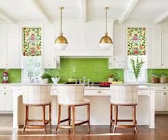 White Kitchen Design Ideas Colorful Kitchen Backsplash Kitchen Colors Kitchen Remodel Image result for lime green kitchen cabinets.