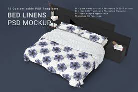 Bed Linens Mockup Set In 2020 Linen Bedding Bed Linen Design Linen Duvet Covers