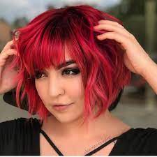 Remember I Am Seeing So Many Beautiful Reds This Holiday Season Adorable Red Bob By Heathadoeshair 3bowls Short Red Hair Red Bob Hair Red Bob Haircut