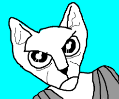 All photograph clipart line drawing animated gif transparent. Anime Bastet Drawception