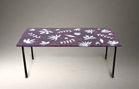 The subtle notched frame of the fontana coffee table is loosely based on a greek key pattern and dressed in dolomite silver with a textural espresso faux shagreen top. Fontana Arte Attributed To Coffee Table 1950 S Themes And Variations