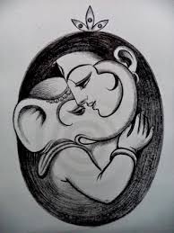 None Of The Happiness Can Beat The Mothers Love Mandala Design Art Ganesh Art Art Drawings Simple