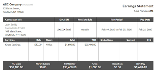 | other terms for paystub creator are check stub maker or paystub generator. Independent Contractor Paystub Generate Paystub For Contractors