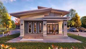 Untuk desain rumah ke delapan ini juga tidak kalah menarik dengan beberapa contoh desain yang telah kami bagikan diatas. 12 Desain Rumah Minimalis 3 Kamar Tidur Dengan Atap Miring 2 Sisi Denah Ruang Inspiratif