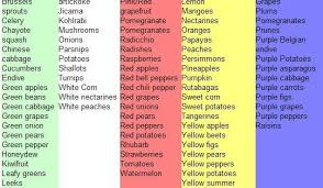 Colorful Food Chart For Rainbow Month Kids At Repinned Net