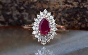 Maybe you would like to learn more about one of these? Pear Cut Ruby Engagement Ring Ruby Engagement Ring Rose Gold Halo Gats Sevencarat