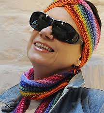 Crochet Pattern Ear Warmer and Scarf, Rainbow Hairband