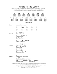 Where is the love? is the first single from the black eyed peas' third album, elephunk, released in 2003. The Black Eyed Peas Where Is The Love Sheet Music Pdf Notes Chords R B Score Guitar Chords Lyrics Download Printable Sku 108745