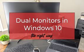 How do i fix that? How To Get A Dual Monitor Setup In Windows 10 Heytuts
