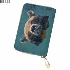 About this item funny cat design card holder decorated with genuine mother of pearl stainless steel inox engraved 3.7w x 2.4d x 0.28 h (9.2 x 6cm x 0.7cm), 55g Customized 3d Portable Passport Id Card Holder Cute Bear Funny Elephant Printing Business Card Organizer Pu Leather Purses Card Id Holders Aliexpress