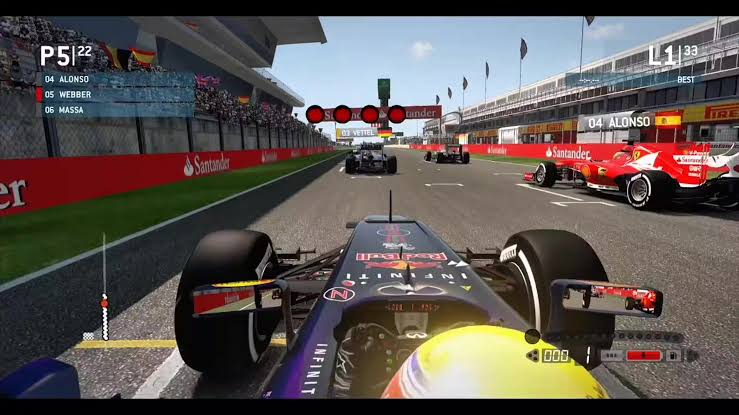 Gameplay F1 2016 no iPhone — GP da Espanha corrida completa