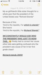 Whether your kids have already memorized the words or are struggling with them, this free and printable 4th of july worksheet from the house of jumpstart will enthuse and encourage them. Kid Hears Pledge Of Allegiance Wrong Kidsarefuckingstupid