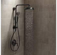 Kohler shower head polished chrome replacement 1.75gpm three function a112.18.1. Kohler Artifacts Hydrorail Custom Shower System 2bz Artifa