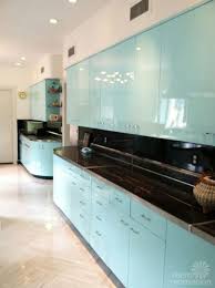 Powder Coated Blue Cabinets Mid Century Modern Vintage Retro Kitchen Set Table Chairs Mid Metal Kitchen Cabinets Kitchen Remodel Small Kitchen Remodel