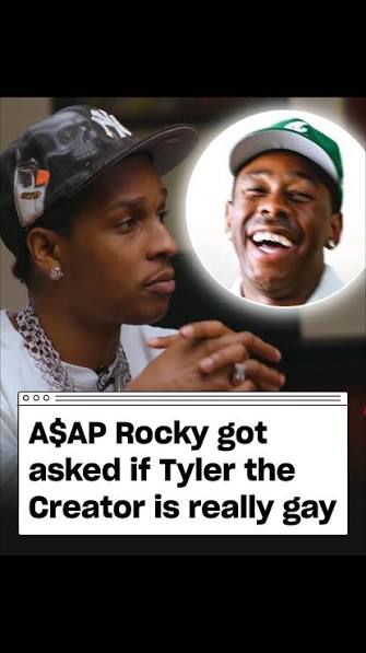 Insane question to ask, the ending hilarious 😂, A$AP Rocky probably got asked this in so many different ways throughout his long friendship with Tyler the Creator