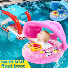 Buy Sunshade Baby Kids Float Seat Boat Inflatable Swim Swimming Ring Pool Water Fun At Affordable Prices Free Shipping Real Reviews With Photos Joom