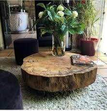 Table basse imitation de tronc d'arbre. 22 Idees De Table Basse Tranche D Arbre Table Basse Table Tranches D Arbres