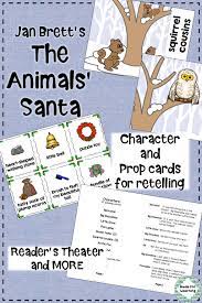 Activities To Use With Jan Brett S Beautiful Book The Animals Santa Reader S Theater Printables Craft Library Skills Read Aloud Activities Readers Theater