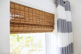 With these shades, cordless comes standard. The Blinds Are In Our Cordless Bamboo Woven Blinds The Happy Housie