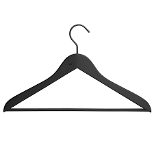 One package has 5 pieces. Hay Soft Coat Hanger With Bar Slim Black 4 Pcs Finnish Design Shop