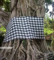 Kain poleng bali memiliki fungsi untuk. Mengapa Masyarakat Bali Suka Menutupi Batang Pohon Besar Dengan Kain Bermotif Kotak Kotak Kecil Berwarna Hitam Dan Putih Quora
