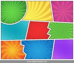 Comic book bubbles doodle set. Comics Creator Comic Book Pages Create Your Own Comic Pop Art Design