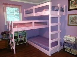 Solid wood construction with a gray finish. Diy Triple Bunk Bed The Owner Builder Network