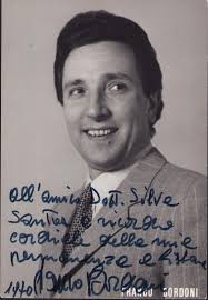 Autografo di Franco Bordoni Baritono Fotografia con Postilla e Firma