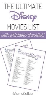 400 Disney Movie Checklist 5 Page Pdf Printable Mermaid Design In 2020 Disney Movies Disney Movie Marathon Disney Animated Movies