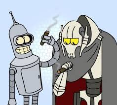 Bender Meets Grievous By Https Www Deviantart Com R2griff2 On Deviantart Star Wars Memes Star Wars Humor Star Wars Fandom
