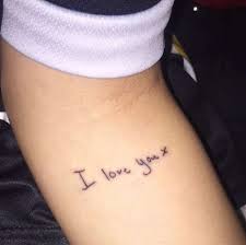 Boyfriend Girlfriend Tattoo Meaningful Boyfriends Handwriting Tattoo I Love You Girlfriend Tattoos Boyfriend Girlfriend Tattoos Handwriting Tattoos