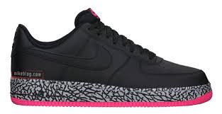 Black And Pink Air Force 1 High Top Nike Air Force 1 Black Pink Elephant Release Date Nikeblog Com Nike Nike Air Force Nike Air Force Ones