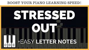 Exclusive arrangement by kent d. Simple Piano Music Twenty One Pilots Stressed Out Simple Piano Song Piano Notes For Beginners