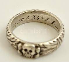 cca 1940 ezüst (Ag.) Waffen SS gyűrű, belül gravírozott | Darabanth  Auctions Co., Ltd.