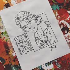 Clementine From Telltale S The Walking Dead The Final Season Line Art Walking Dead Drawings Line Art Drawings The Walking Dead