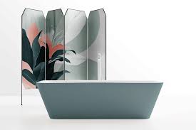 In questo catalogo potrete trovare un'ampia selezione di vasche da bagno di diverse forme (rettangolari, angolari, quadrate e circolari), modelli dal sapore classico con piedini e vasche freestanding installate a centro stanza. Vasca Da Bagno Cerasa Solid Surface E Paravento Con Rivestimento Des Cerasa