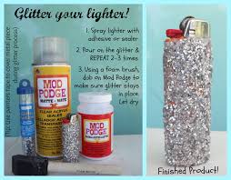 Glitter Your Lighter 1 Spray Lighter With Adhesive Or Sealer 2 Pour On The Glitter Repeat 2 3 Tim Diy Decorate Lighter Diy Resin Tray Diy Resin Crafts