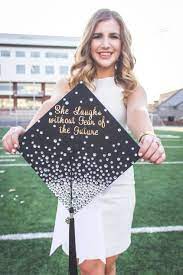 Simple And Cute Bling Grad Cap Graduation Craft Diy Graduation Cap Decoration College Graduation Cap Decoration High School Graduation Cap Decoration