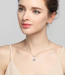 Collar de trébol de cuatro hojas de la suerte para pareja de plata de ley  S925, colgante de cadena de clavícula de moda japonesa y coreana, regalo de  temperamento, accesorios Sen-tie Compra