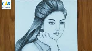 How To Draw A Girl With Pencil For Beginners Drawings Drawing For Beginners Girl Drawing