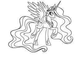 My little pony coloring book pages for kids. My Little Pony Coloring Pages Princess Celestia Part 2