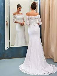 Alles beauty beste besten brautkleid deshalb diana diese dress einem einen eugenie flare gerade geschenk geschenke gifts haben harry hochzeit hochzeitskleid ihrem ihren ihrer konigin konigliche. Trompete Meerjungfrau Linie Schulterfrei 1 2 Armel Spitze Sweep Pinsel Zug Hochzeitskleid Queenabelle Online Kaufen