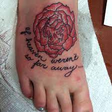 Tattoo For My Mom Pink Carnation Means I Ll Always Remember You And It S Her Birthstone Tattoos Tattoos And Piercings Pink Carnations