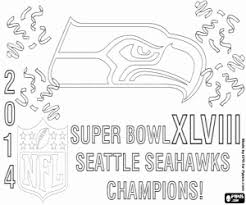 Seattle seahawks logo coloring page from nfl category. American Football Coloring Pages Printable Games 2
