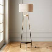 Brace Ombre Stehleuchte Cb2 In 2020 Modern Floor Lamps Brass Floor Lamp Contemporary Floor Lamps