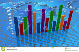 Financial Bar Charts And Graphs Stock Illustration