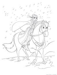 Thankfully we have some coloring and activity sheets to keep the kids busy until we can get to. Salles Dejeux Elsa Riding Horse Coloring