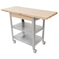 Maybe you would like to learn more about one of these? John Boos Butcher Block Top Cart With 2 10 Drop Leaves