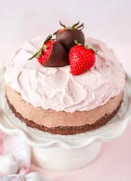 I usually bake my cheesecakes in 8″ springform pan for 1 hour and 20 minutes in 325 degrees. No Bake Chocolate Mousse Cheesecake Mini Cake Butter And Bliss
